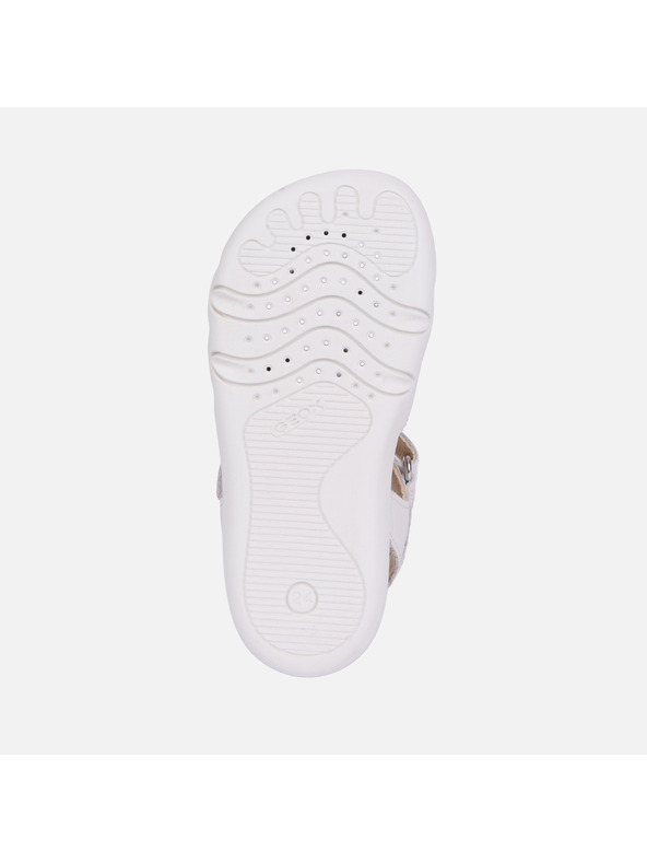 Geox Fehér fiú barefoot szandál első lépésekhez Geox Steppieup