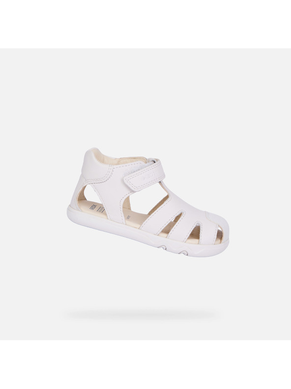 Geox Fehér fiú barefoot szandál első lépésekhez Geox Steppieup