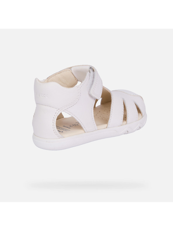 Geox Fehér fiú barefoot szandál első lépésekhez Geox Steppieup