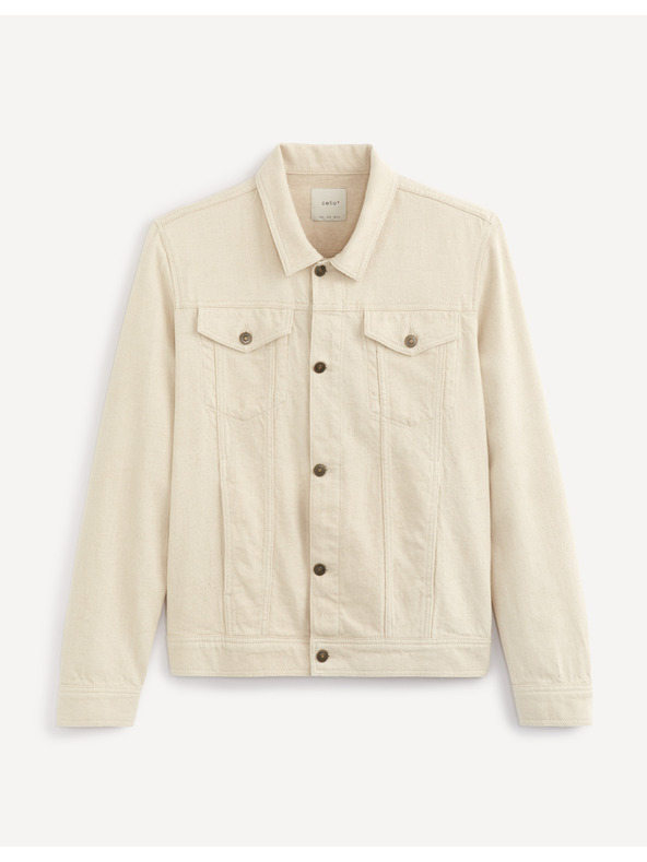 Celio Krémszínű farmerdzseki Celio Arucha