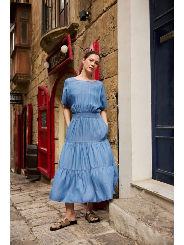 Moodo Midi kék szoknya Moodo