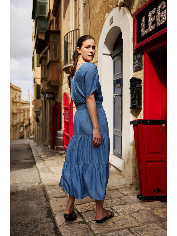 Moodo Midi kék szoknya Moodo