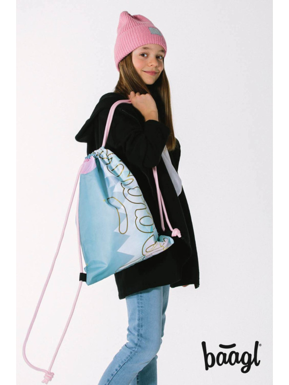 BAAGL  BAAGL 5 SET Skate Moon: hátizsák, tolltartó, zsák, deszkák, pénztárca