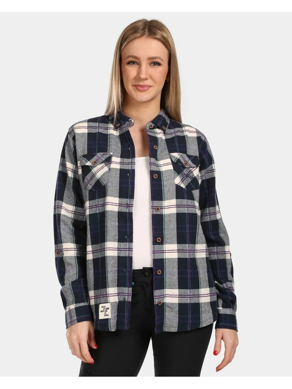 Kilpi Női sportos flanel ing Kilpi FLANNY-W kék