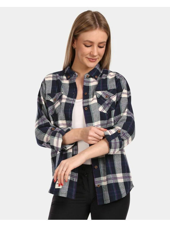 Kilpi Női sportos flanel ing Kilpi FLANNY-W kék