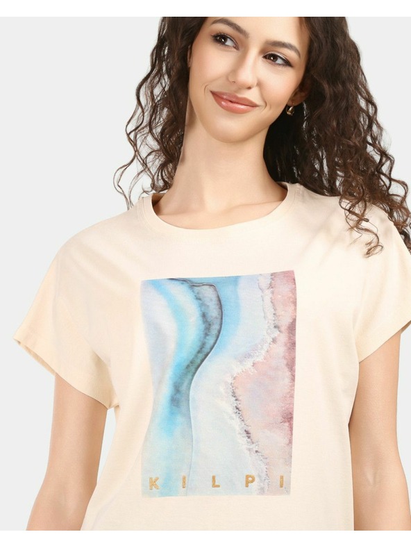 Kilpi Női pamut pólő Kilpi JERSIE-W Bézs