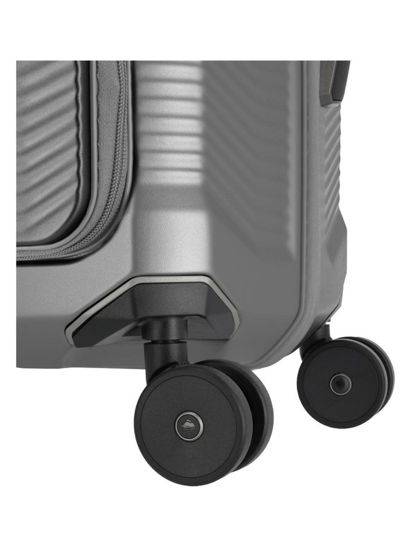 Travelite Utazási bőrönd Travelite Millennium S Front pocket Silver