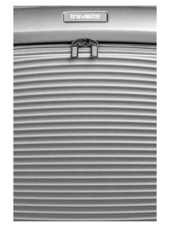 Travelite Utazási bőrönd Travelite Millennium S Front pocket Silver