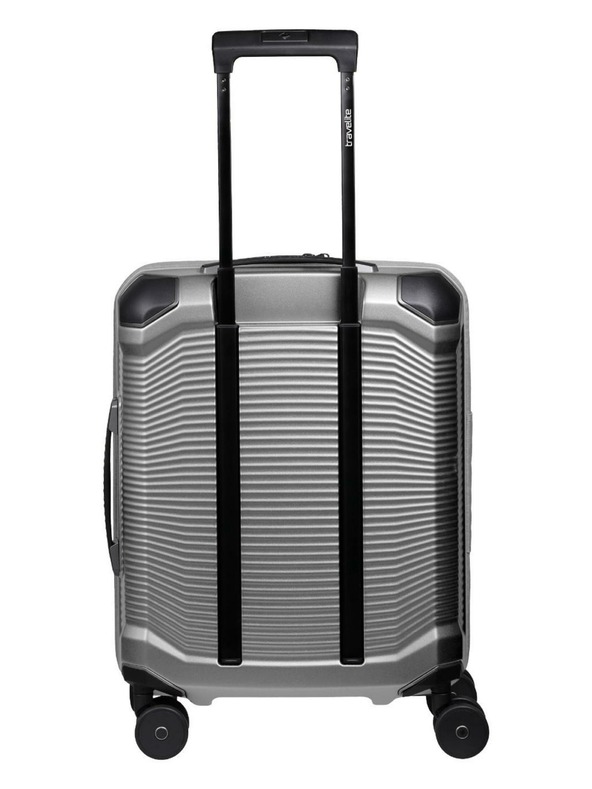 Travelite Utazási bőrönd Travelite Millennium S Front pocket Silver