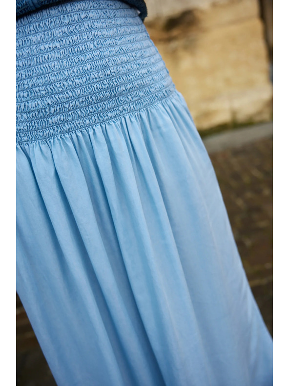 Moodo Lyocell kék szoknya Moodo