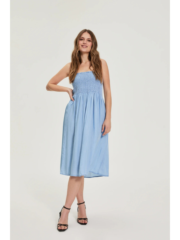 Moodo Lyocell kék szoknya Moodo