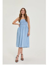 Moodo Lyocell kék szoknya Moodo