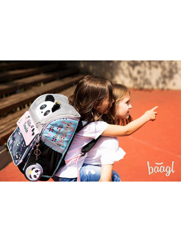BAAGL  BAAGL SET 5 Zippy Panda: aktitáska, tolltartó, tasak, kötény, pénztárca