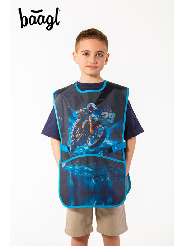 BAAGL  Kék gyerek kötény Motoros Baagl