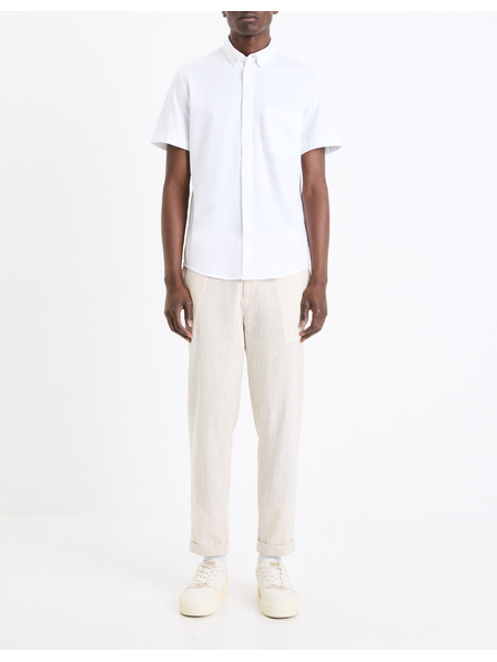 Celio Fehér férfi rövid ujjú ing Celio Barik