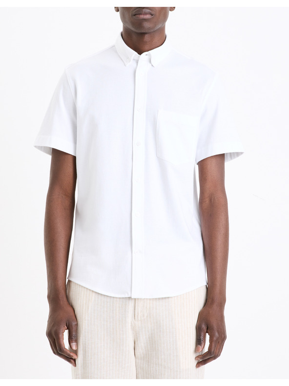 Celio Fehér férfi rövid ujjú ing Celio Barik