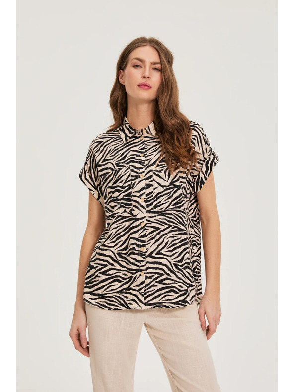 Moodo Állatos mintás ing bézs Moodo