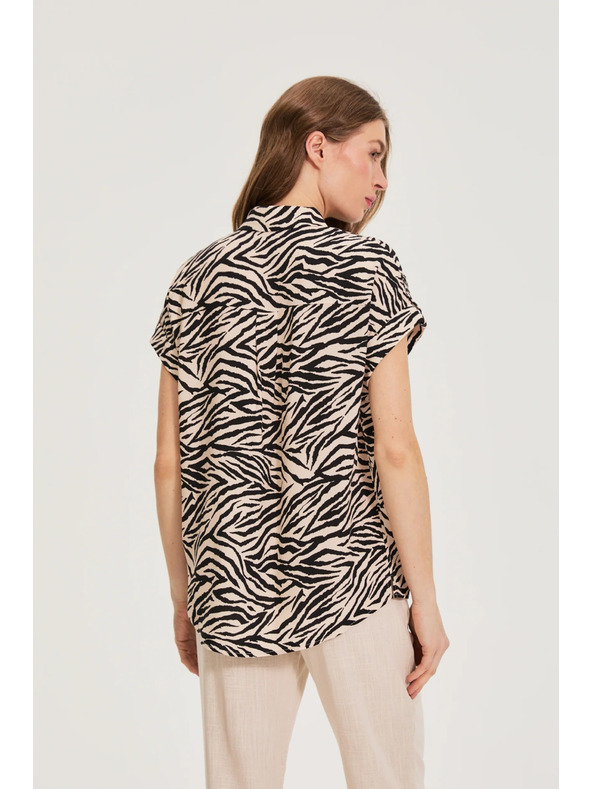 Moodo Állatos mintás ing bézs Moodo