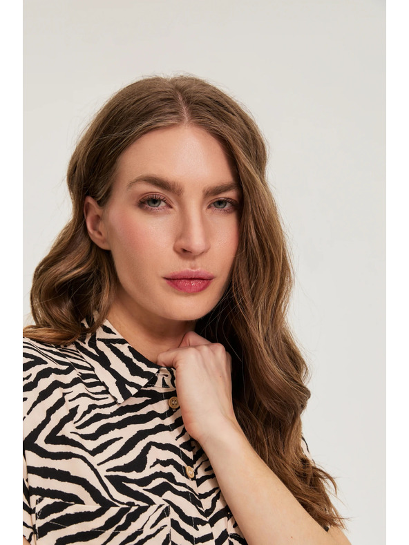 Moodo Állatos mintás ing bézs Moodo