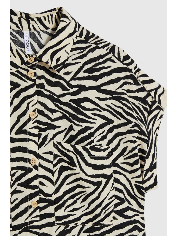 Moodo Állatos mintás ing bézs Moodo