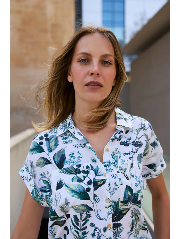 Moodo Fehér viszkóz ing Moodo