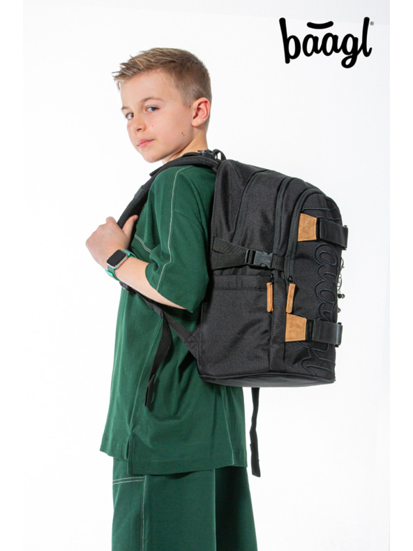 BAAGL  BAAGL SET 5 Skate Darkness: hátizsák, tolltartó, zsák, övtáska, noteszgépvédő