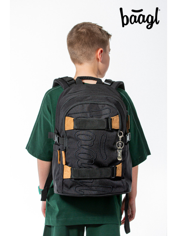 BAAGL  BAAGL SET 5 Skate Darkness: hátizsák, tolltartó, zsák, övtáska, noteszgépvédő