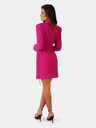 Edoti Női mini ruha szívkivágással és széles pántokkal IMANY DLR208 - fukszia EDOTI