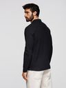 Ombre Clothing Férfi BASIC polóing hosszú ujjal - fekete V2 OM-POBL-0162 Ombre Clothing