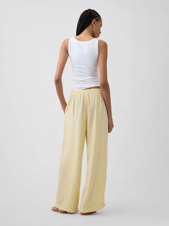 GAP Vászon nadrág Wide-Leg GAP