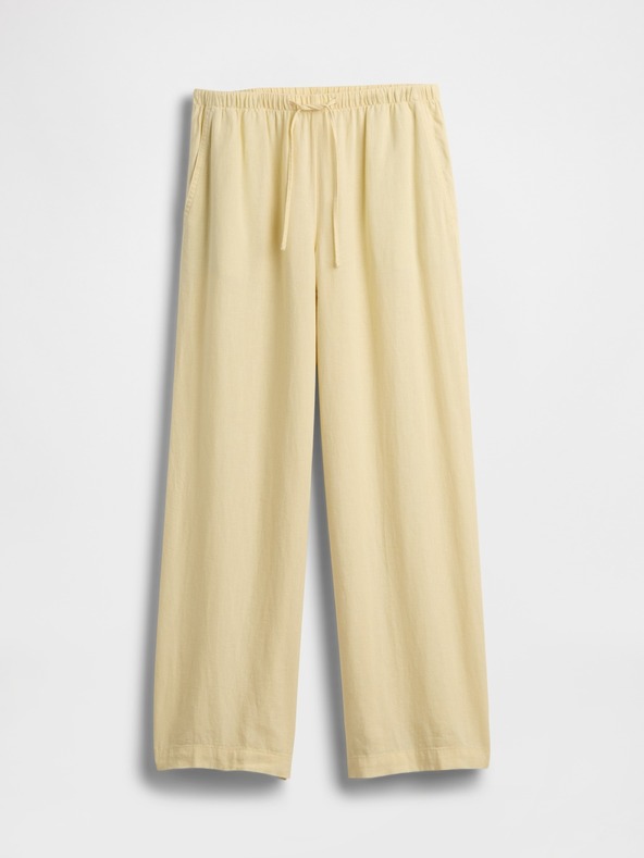 GAP Vászon nadrág Wide-Leg GAP