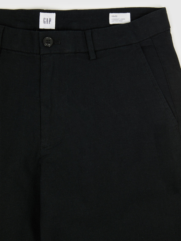 GAP Egyenes szabású lenvászon nadrág GAP