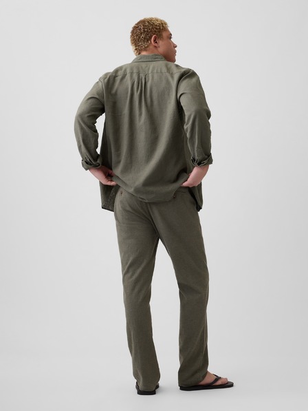 GAP Egyenes szabású lenvászon nadrág GAP