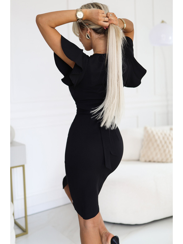 numoco Elegáns ruha táska nyakkivágással - fekete Numoco NINA