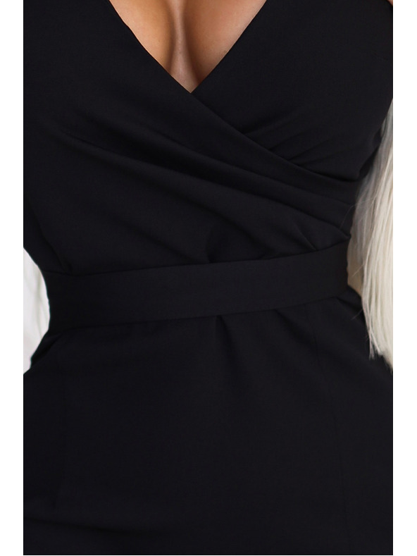 numoco Elegáns ruha táska nyakkivágással - fekete Numoco NINA