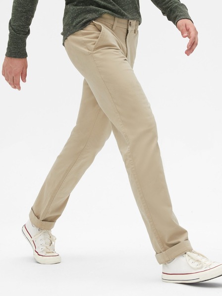 GAP Khaki nadrág straight GapFlex-szel GAP