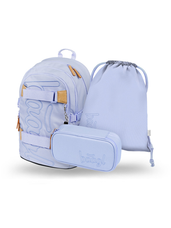 BAAGL  BAAGL 3 SET Skate Lilac: hátizsák, tolltartó, táska