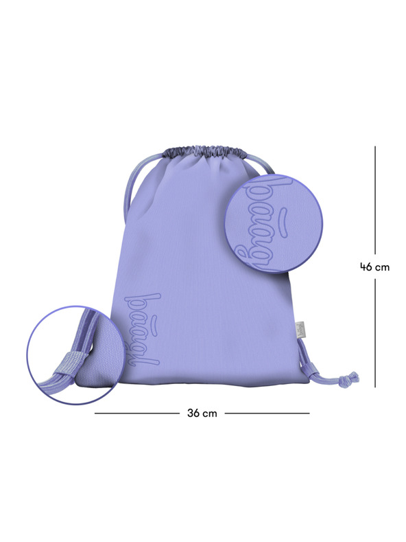 BAAGL  BAAGL 3 SET Skate Lilac: hátizsák, tolltartó, táska