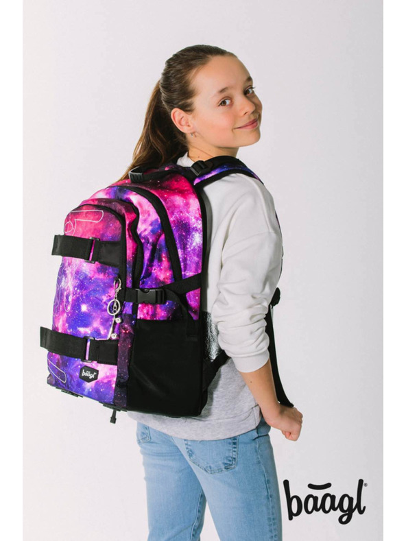BAAGL  BAAGL SET 5 Skate Galaxy: hátizsák, tolltartó, táska, övtáska, notebook tok