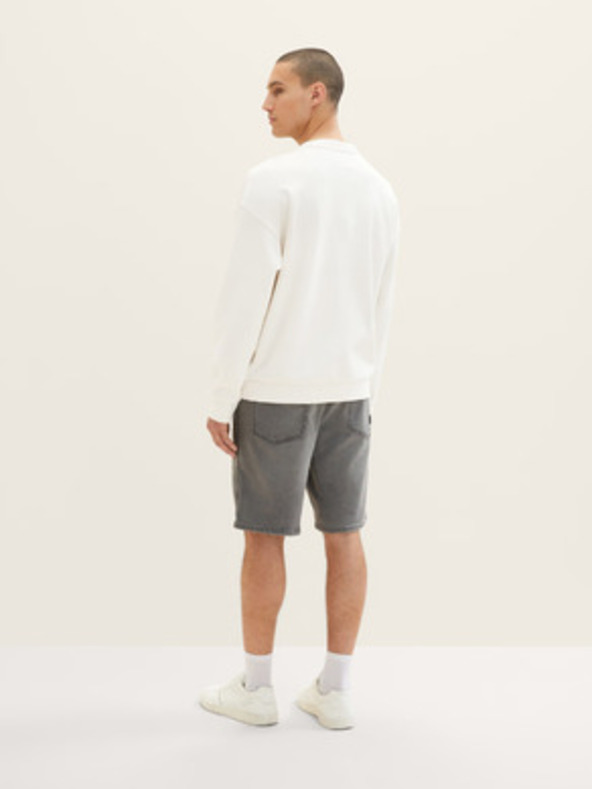 Tom Tailor Denim Szürke férfi farmer rövidnadrág Tom Tailor Denim