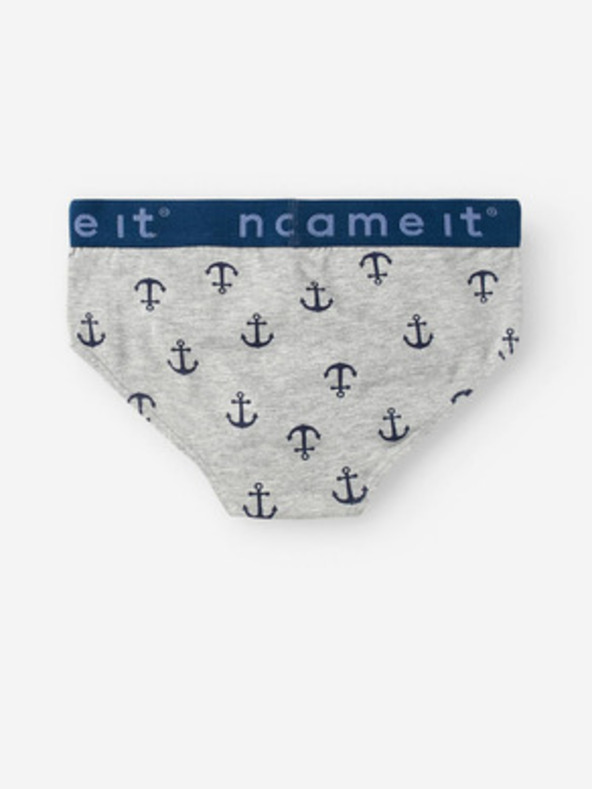 name it Három fiús slip szett szürke és kék színben