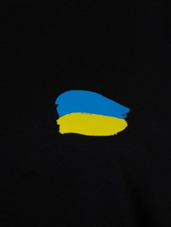 DOBRO Fekete női oversize póló Nincs szükség szavakra a DOBRO. for Ukraine kollekcióból.