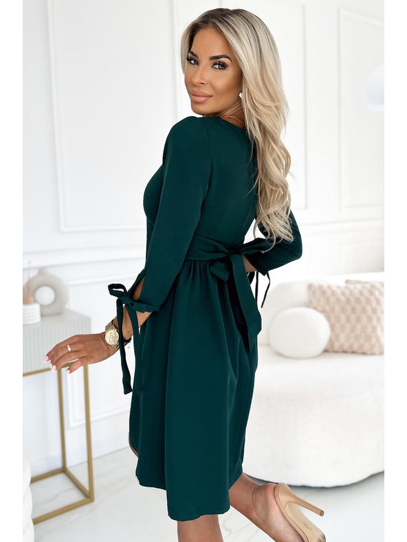 numoco Trapéz ruha masnival - zöld Numoco ALICE ALICE