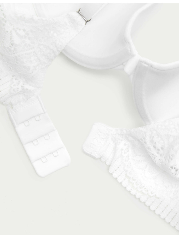 Marks & Spencer Sima Body Soft™ dekoltált melltartó csontokkal, méret A–E Marks & Spencer fehér