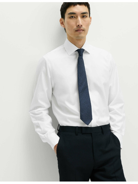 Marks & Spencer Marks & Spencer fehér, klasszikus szabású pamuting vasalást nem igénylő anyagból