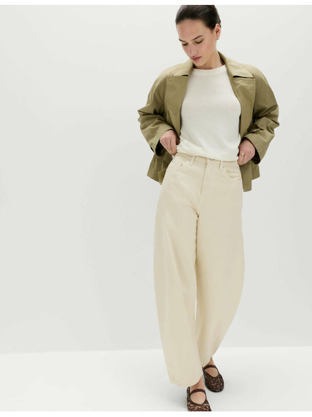 Marks & Spencer Marks & Spencer egyenes farmer közepes derékkal, törtfehér