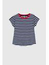 Moodo Sötétkék csíkos Moodo pamut póló