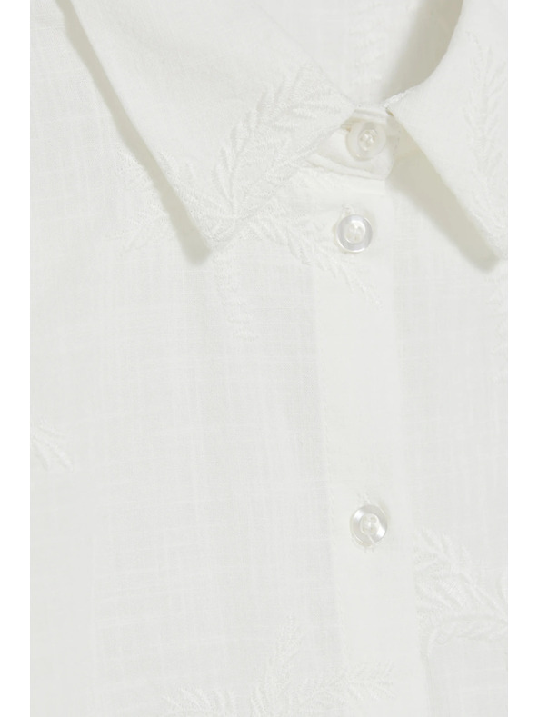 Moodo Pamut ing 3/4-es ujjakkal fehér Moodo