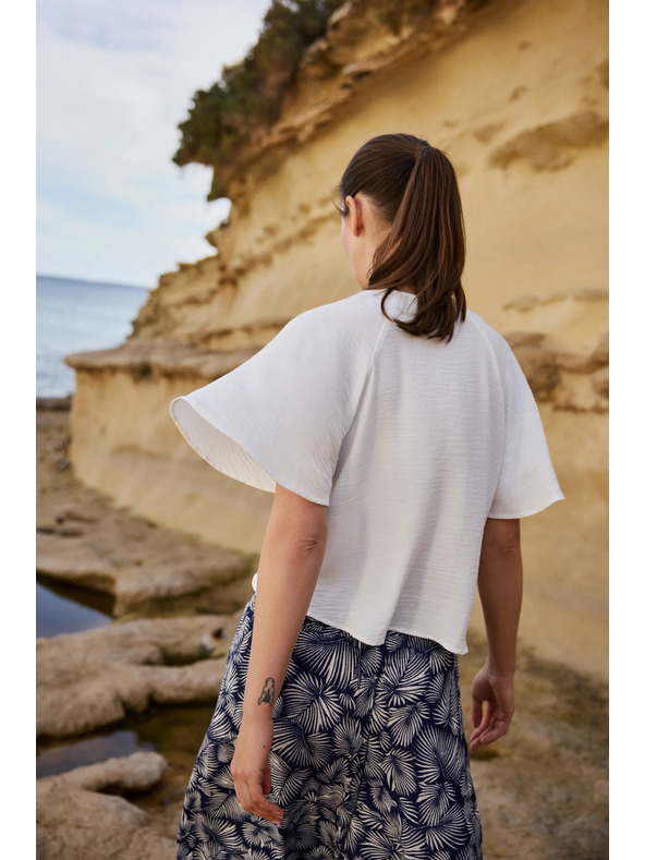 Moodo Ing széles ujjakkal fehér Moodo