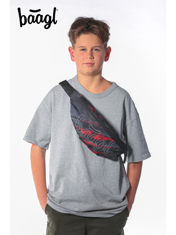 BAAGL  BAAGL SET 5 Core Láva: hátizsák, tolltartó, zsák, övtáska, notebooktok